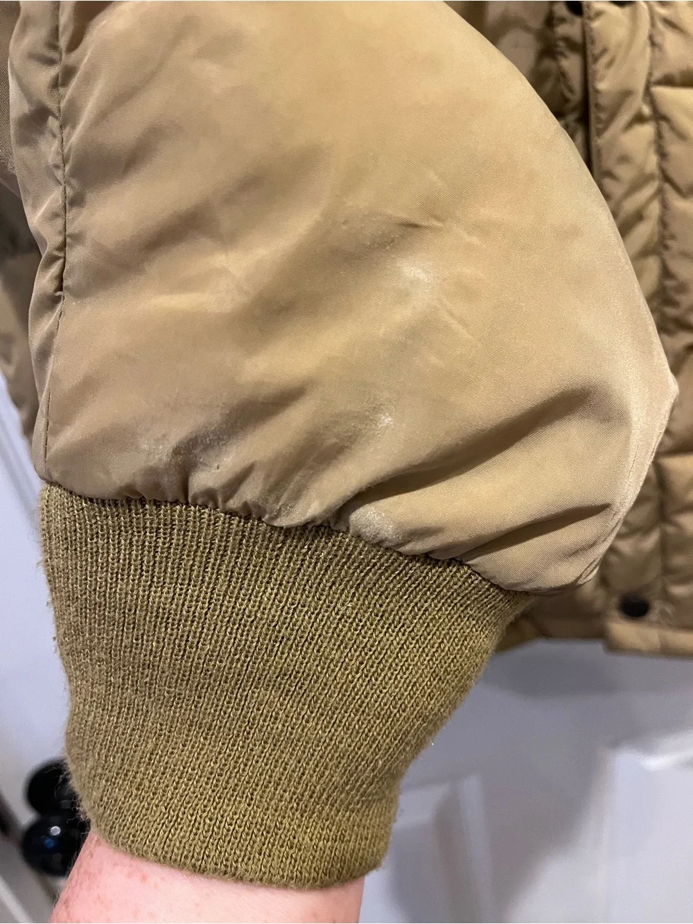 Cabela's Vintage Tan Goose Down Puffer Jacket 1980’s early 1990’s